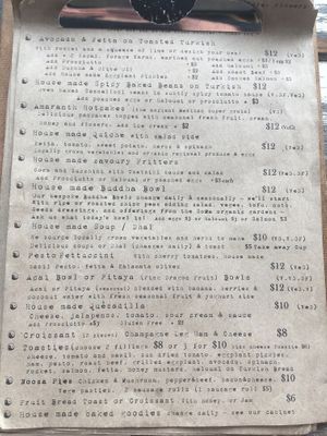 Menu  at SoMa SoMa in Gympie