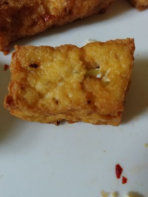 Mushroom Onion Tofu: Our favorite, best flavor at Thanh Son Tofu in Falls Church