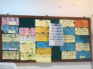 Additional menu besides the buffet line   at Casa Station Vegetarian Restaurant in Alor Setar