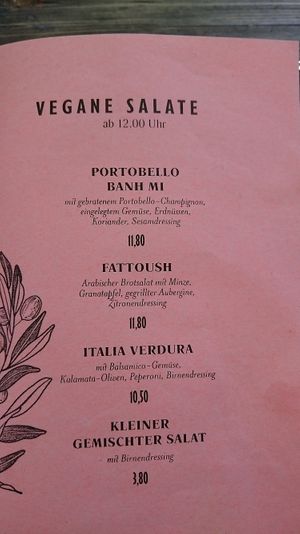 Vegan Salads  at Cafe Bar Viktor in Augsburg