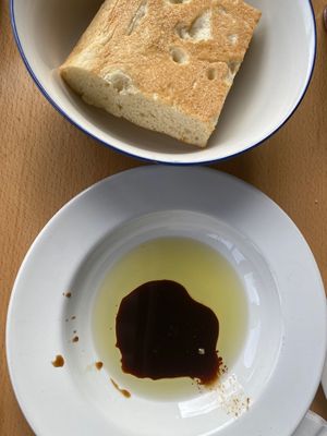 Warm focaccia  at Paliottis Westside in Maple Ridge