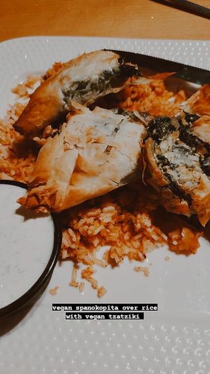 spanokopita bites appetizer, rly good but could use more feta! at Paliottis Westside in Maple Ridge