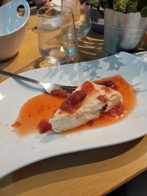 Strawberry cheesecake (again) at Paliottis Westside in Maple Ridge