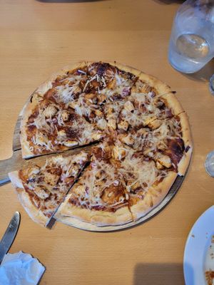 BBQ chik'n pizza at Paliottis Westside in Maple Ridge
