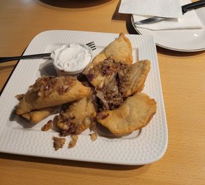 Perogies at Paliottis Westside in Maple Ridge