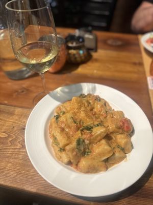 Vegan gnocci   at Paliottis Westside in Maple Ridge