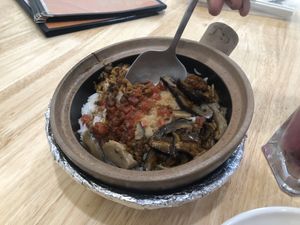Claypot rice at Star Vegetarian 星野蔬食 in Johor Bahru