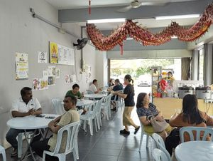 coffeeshop interior at Restoran Greenhouse Garden 蔬境缘 in Johor Bahru