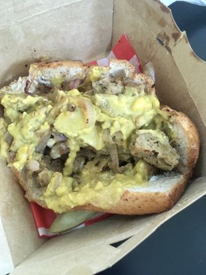 Philly cheesesteak at Sluggo's North Vegetarian Cafe in Chattanooga