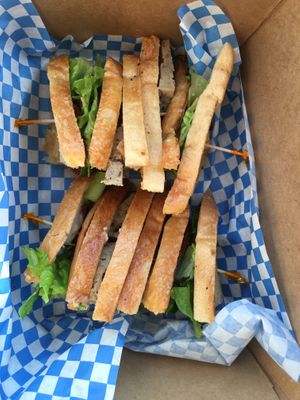 club sandwich at Sluggo's North Vegetarian Cafe in Chattanooga