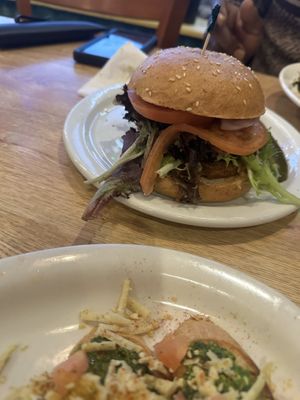 Best Burger ever!!  at Sluggo's North Vegetarian Cafe in Chattanooga