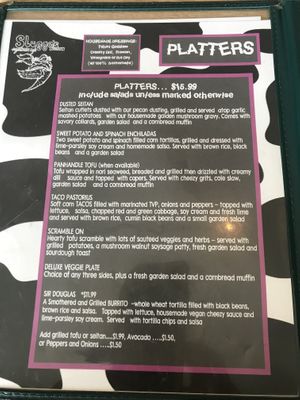   at Sluggo's North Vegetarian Cafe in Chattanooga