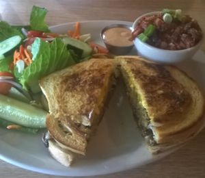 Lentil Patty Melt - Sluggo's, Chattanooga, TN at Sluggo's North Vegetarian Cafe in Chattanooga