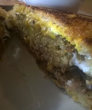 Lentil Patty Melt at Sluggo's North Vegetarian Cafe in Chattanooga