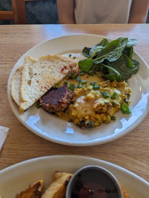 Daily Grind - satisfaction !  at Sluggo's North Vegetarian Cafe in Chattanooga