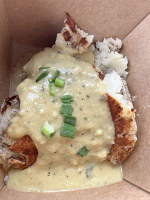 Grilled garlic, mashed potatoes  at Sluggo's North Vegetarian Cafe in Chattanooga