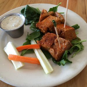 cheeky wings at Sluggo's North Vegetarian Cafe in Chattanooga