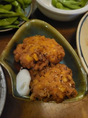 Corn fritters at Izakaya Ten in Ho Chi Minh City