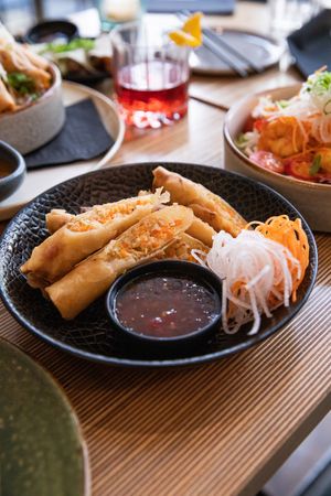 Vegetable Spring Rolls at Nooch - Asian Kitchen in Amsterdam