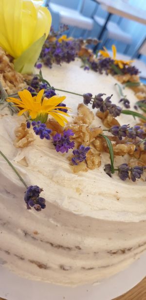 Carrot cake at Found in Brighton