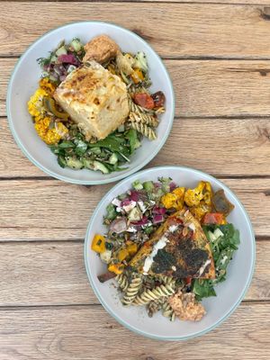 Mac n cheese,  and salads at Found in Brighton