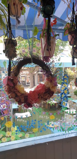 Painted windows at Found in Brighton