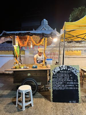 The stall   at Khao Soi Jitlut in Pai