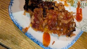 Sorry for the photo - we ate 5 pieces before we realized, we should take a photo... :) at The Head of Steam in Liverpool