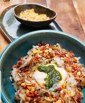 Baião Vida Saudável with farofa. It's a version of a regional plate. at Mercado Vida Saudável in Fortaleza