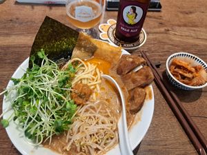 Spicy Dan Dan Ramen + vegan all stars at Vege-ro in Hanoi