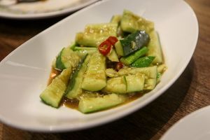 smashed cucumber at Vege-ro in Hanoi