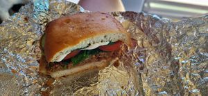 Custom made sandwich for us at PMA Foods in Syracuse