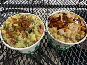 Veggie Lovers with added vegan bacon and Korean BBQ at PMA Foods in Syracuse