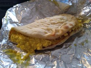 Egg salad pita pocket at PMA Foods in Syracuse