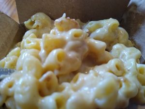 Mac and cheese no toppings at PMA Foods in Syracuse