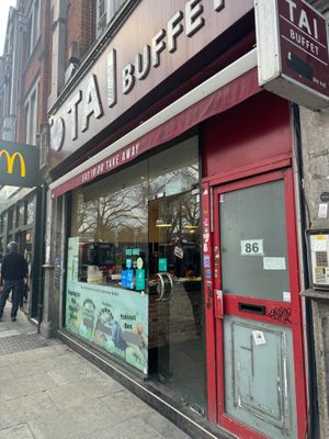 Outside at Su Vegan Buffet in West London