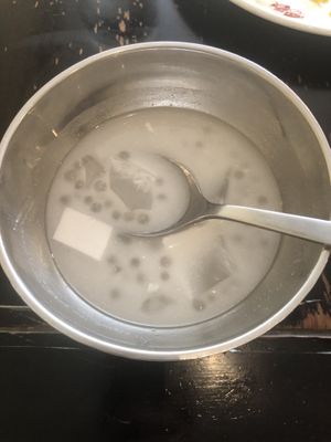 The tapioca coconut dessert is really rather good!  at Su Vegan Buffet in West London