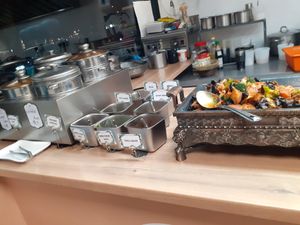 Steamed buns  at Su Vegan Buffet in West London