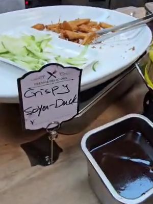 Soya duck at Su Vegan Buffet in West London