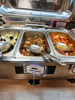 Beef mince at Su Vegan Buffet in West London