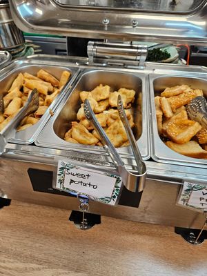 Sweet potato at Su Vegan Buffet in West London