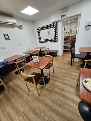 Seating at Su Vegan Buffet in West London