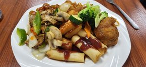 Plate number 1! at Su Vegan Buffet in West London