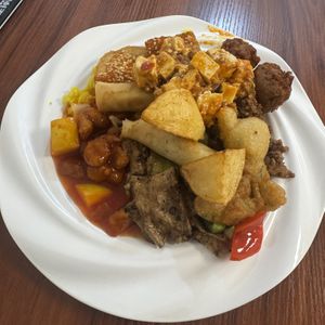 Plate 1  at Su Vegan Buffet in West London