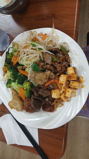 Third plate. Yummy yummy yummy at Su Vegan Buffet in West London