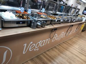 The newish decor at Su Vegan Buffet in West London