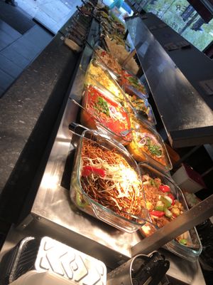 Lots of ALL Vegan Choices! Hot and Cold at Su Vegan Buffet in West London