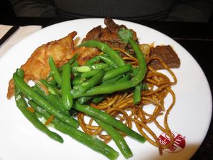 another plate at Su Vegan Buffet in West London