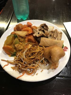 Another sample of the food. at Su Vegan Buffet in West London