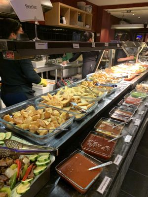 Fried food  at Su Vegan Buffet in West London